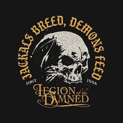 Legion of the damned TS Stone Washed "Pocket Logo Skull" T-Shirt