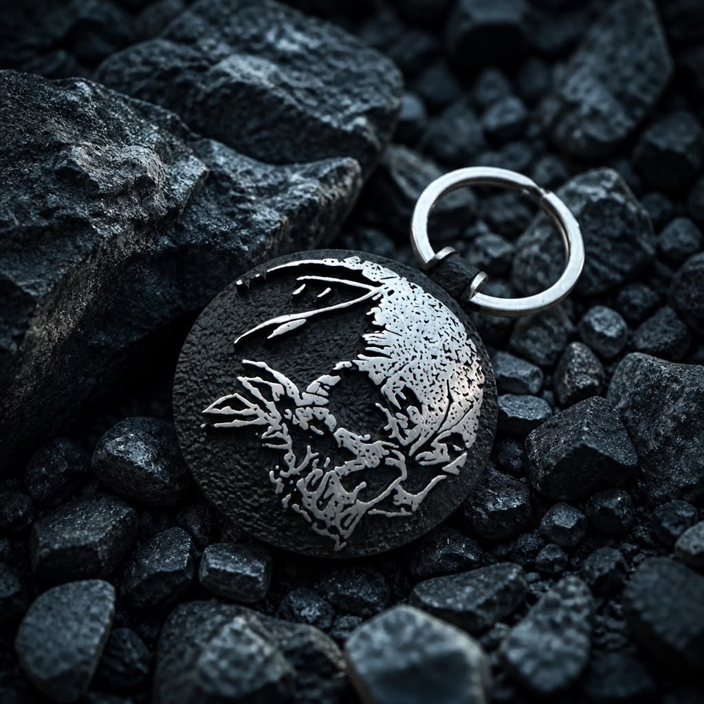 Heavy-duty metal keyring