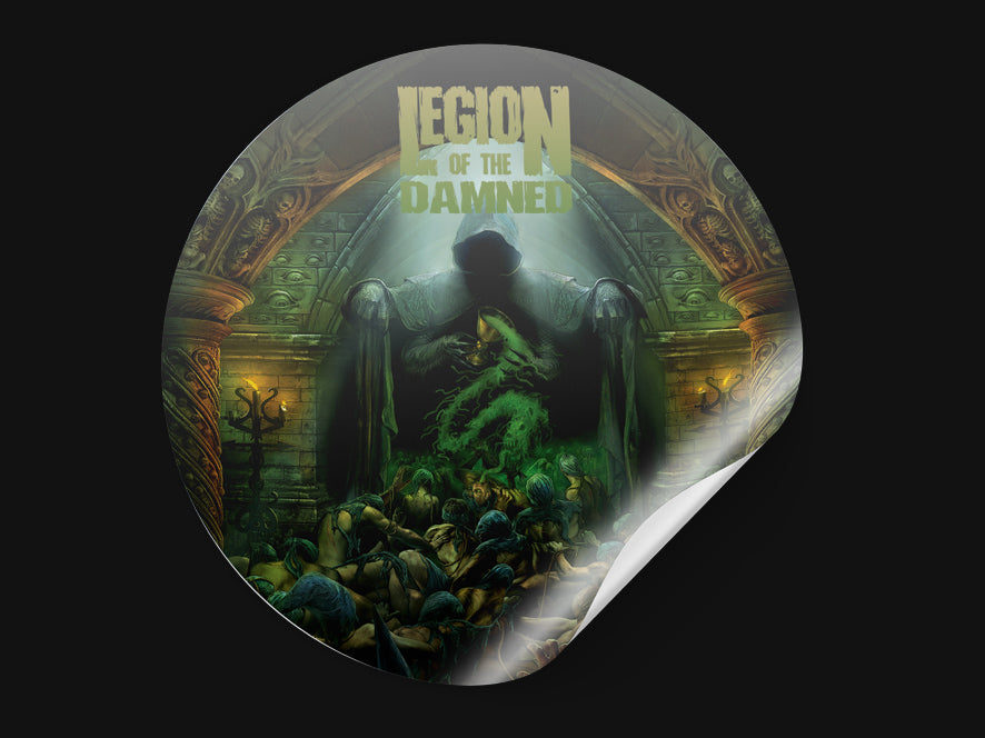 Legion of the Damned STICKER Round Sticker 15cm Diameter Vinyl