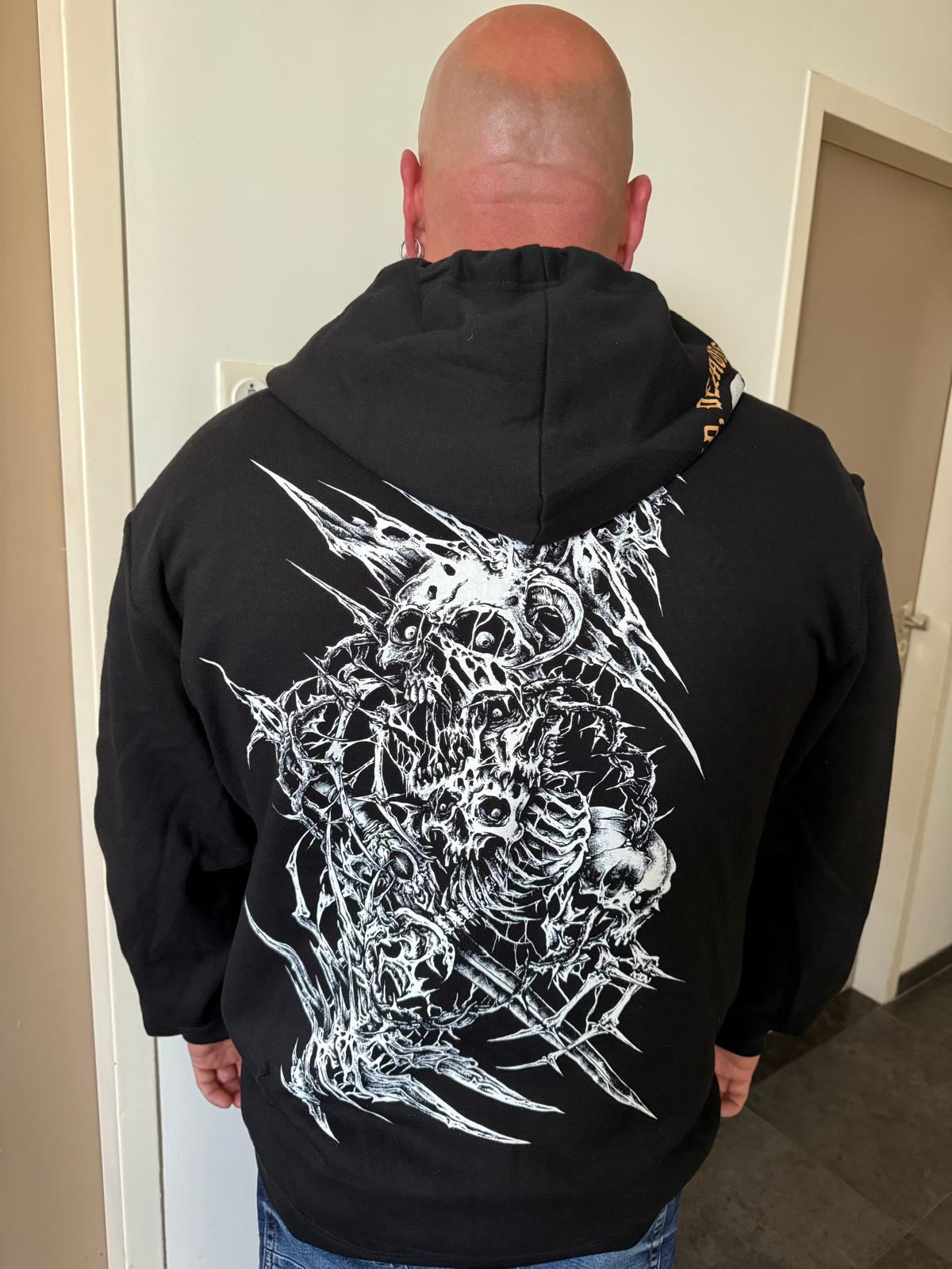 Legion of the damned Hooded Zipper w/ separate custom logo pull.