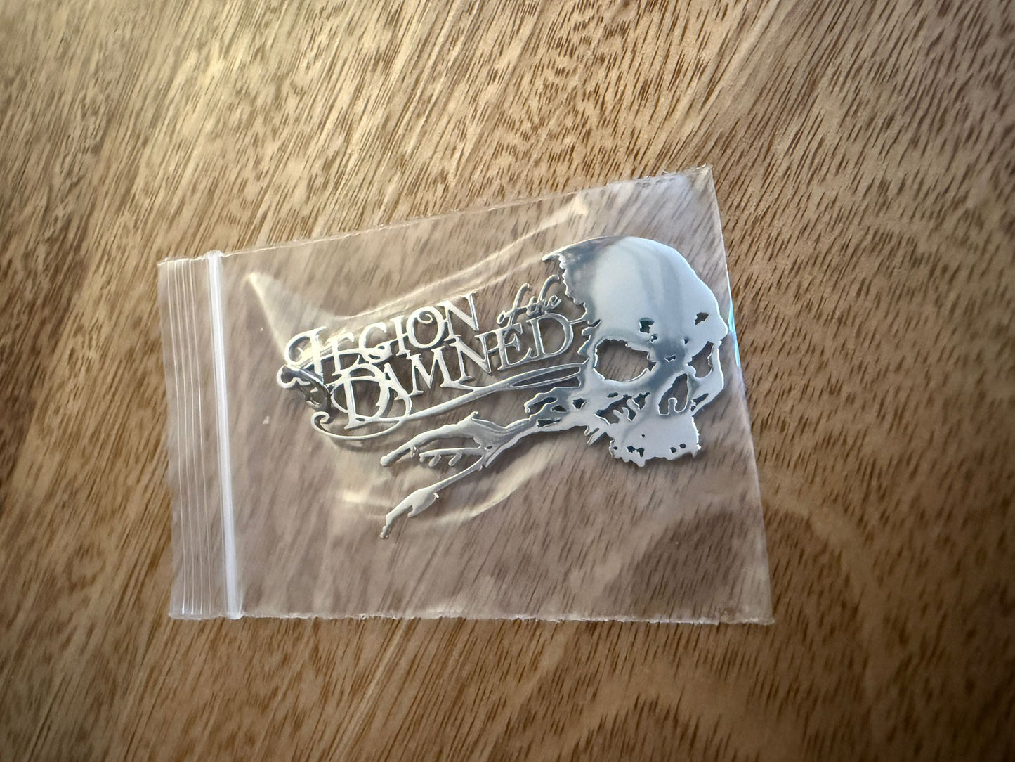 Legion of the damned Hooded Zipper w/ separate custom logo pull.