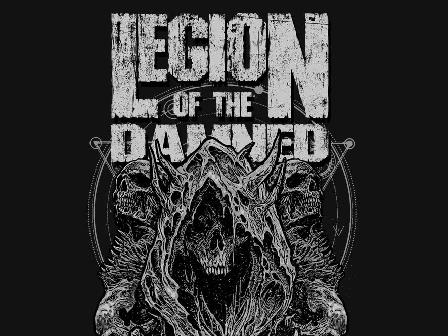 Legion of the Damned TS "Hooded Skull" Art