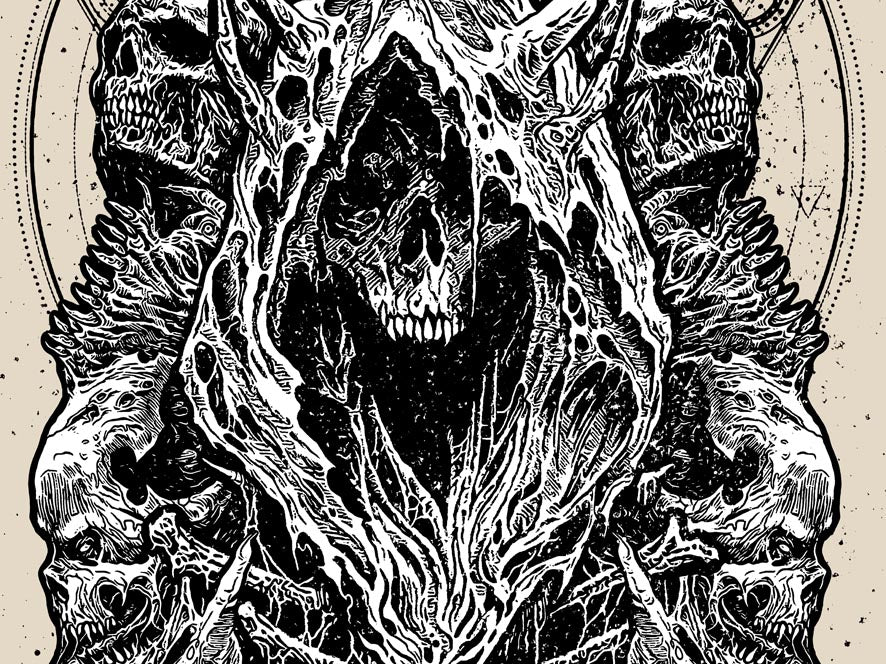 Legion of the Damned TS "Hooded Skull" Art