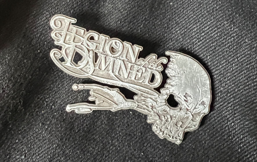 Legion of the damned PIN Logo in Black and Silver